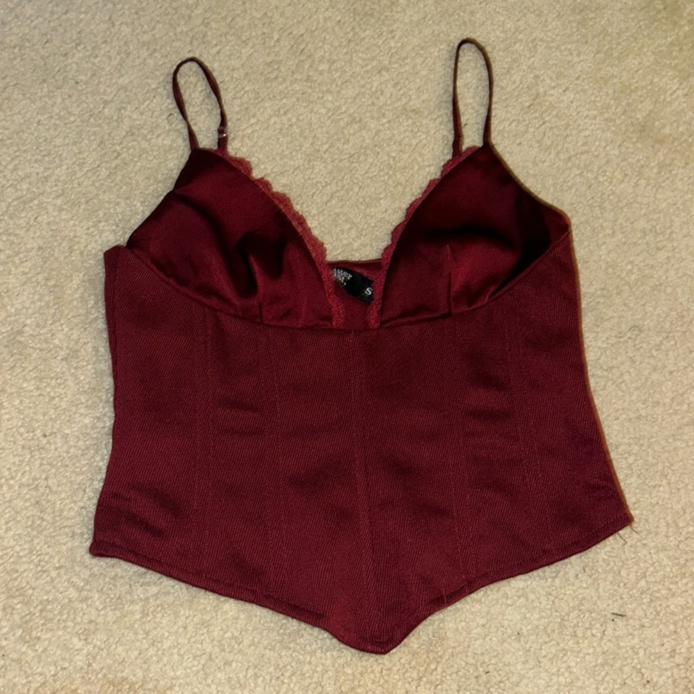 Satin corset